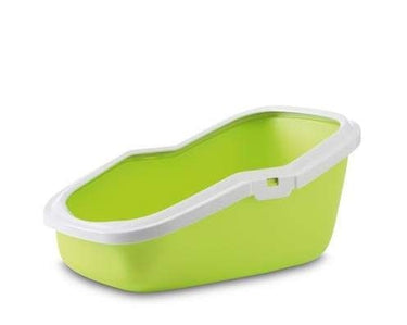 Savic Aseo Cat Litter Tray - LIME GREEN